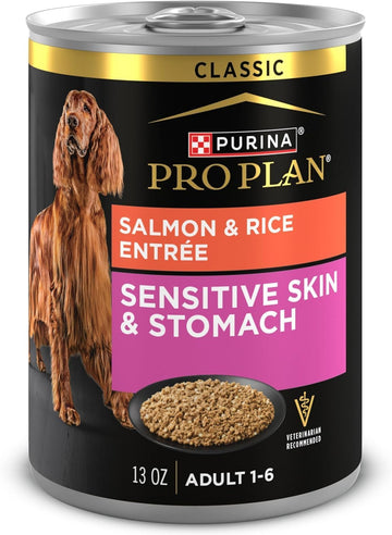 Purina Pro Plan Puppy Sensitive Skin & Stomach Salmon & Rice Entrée Classic Wet Dog Food