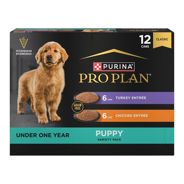 Pro Plan Development Grain Free Puppy Chicken & Turkey Variety Pack 12 Count Wet Dog Food