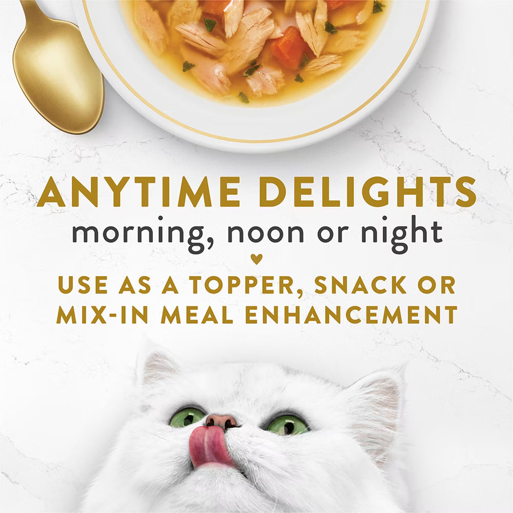 Fancy Feast Senior Wet Cat Food Complement with Skipjack Tuna & Vegetables in a Decadent Silky Broth