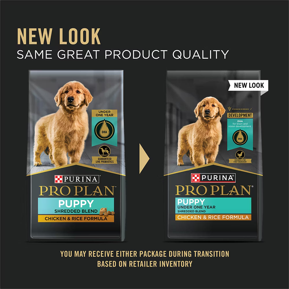 Pro Plan Puppy Shredded Blend Chicken & Rice Formula Dry Dog Food